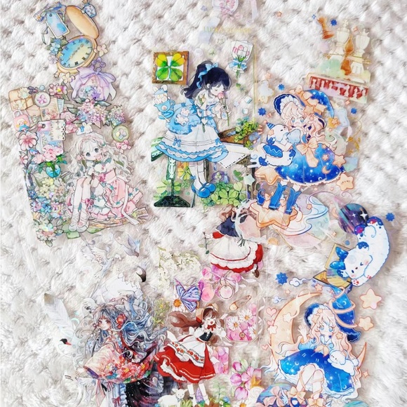 Waterproof PET Tape cute, lovely,Flower, journal sticker, Notebook, hand account - Picture 6 of 6